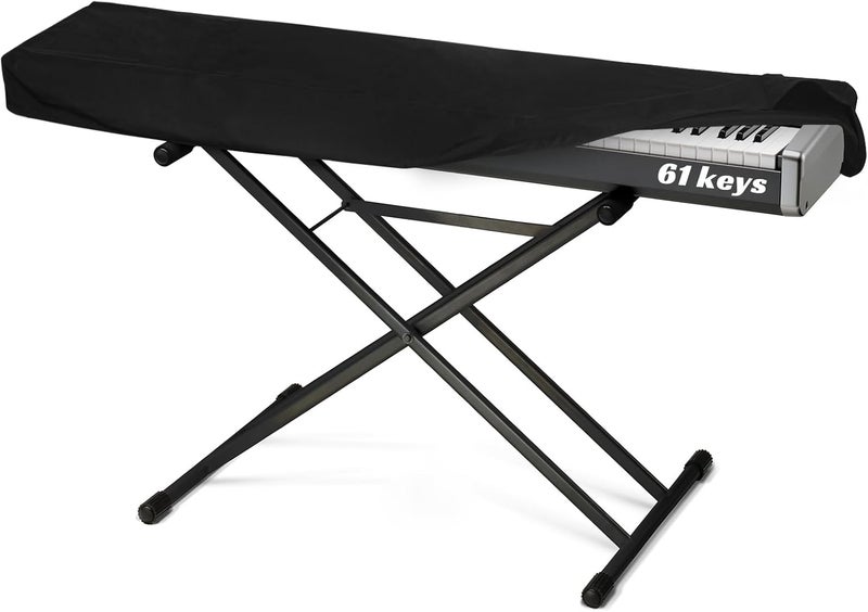 GOGHOST Piano Keyboard Dust Cover 61 Keys, Digital Electronic Piano Keyboard Covers, Thickening Full Covering Soft and Premium Surface, Essential Accessories to Protect Your Music Piano - Image 1
